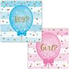 Bigiemme Tovagliolo carta 25x25 cm - 16 pezzi - gender reveal