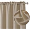 Chyhomenyc Tende color cammello, lunghezza 114 cm, 2 pannelli, in finto lino, semitrasparenti, filtranti la luce, morbide, ariose, con tasca per asta, tende per soggiorno e camera da letto, ognuna