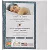 National Allergy Coprimaterasso matrimoniale in 100% cotone di qualità superiore, con cerniera, 99,1 x 190,5 x 22,9 cm, rivestimento ipoallergenico per letto, traspirante, antipolvere, certificato