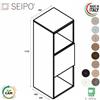 SEIPO CUBE Elemento due vani a giorno e anta push pull top di finitura escluso SEIPO UN.3180