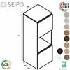SEIPO CUBE Elemento un vano a giorno e due vani ante top di finitura SEIPO UN.3181