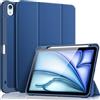 Fintie SlimShell - Custodia Posteriore Flessibile in TPU per iPad Air 11 M2 (2024), 5a/4a Generazione (2022/2020) 10,9, con Portamatite, Blu Navy
