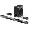 ULTIMEA Soundbar TV con Dolby Atmos 5.1.2, Soundbar con potente subwoofer wireless da 8 pollici, Home Theater, Dolby Surround tv con 2 altoparlanti verticali, Sound Bar per 4K/HDR, Nova S80