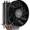 Mars Gaming MCPUBK, Dissipatore CPU, 4 Heatpipes HCT, TDP 160W, Ventola PWM 110mm Ultra-silenziosa, Nero