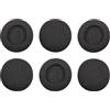 cyclingcolors 6x Imbottiture per cuffie rotondi filtro microfono audio spugna antivento schiuma nero filtri Pad di Auricolari, 30mm