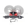 Kinetix | Brembo Per BMW 5 Serie F10 F11 Dischi Freno Anteriori Forati Brembo Pads Sensore Filo