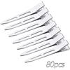 Mbsomnus 80 fermagli per capelli da parrucchiere, 5,5 cm, in argento, per parrucchieri, ragazze, acconciature fai da te