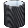 Ejoyous Protezione del Bordo Adesivo per Davanzali delle Porte Dell'auto, Nastro Adesivo in Fibra di Carbonio Pellicola di Carbonio 6D Pellicola Autoadesiva Nera per Auto Protezione del (10 CENTIMETRI *)