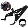 Locisne Motocicletta del Moto Acceleratore Serratura Cruise Control, Motociclo Throttle Aid con L'Anello in Silicone, Universal Motorcycle Throttle Blocco Assist Cruise Morsetto di Controllo