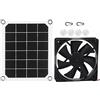 lyrlody Ventilatore di Scarico da 10 W 6V, Portatile a energia Solare, per Esterni, IP65, Impermeabile, Ventilatore USB per casa di pollaio, Serra, casa di Animali Domestici, Campeggio