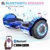 EVERCROSS TECH Hoverboard con Sedile EVERCROSS TECH XP9 - 6,5", Bluetooth, Luci LED, Batteria 4Ah, Velocità Max 15 km/h, Hoverkart per Bambini e Adolescenti - BLACK