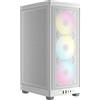 Corsair iCUE 2000D RGB AIRFLOW Mini-ITX PC Case - Fattore di forma Mini-ITX - Pannelli in rete d'acciaio - Supporto GPU a tre slot - 3 ventole AF120 RGB SLIM incluse - iCUE Lighting Node CORE