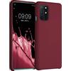 kwmobile Cover per OnePlus 8T Custodia - Back Case per Smartphone in Silicone TPU - Protezione Gommata - rosso rabarbaro