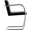Knoll Mies Van Der Rohe Brno Poltroncina struttura tubolare senza braccioli rivestiti