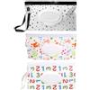 JCUGSBS 3 pezzi Borsa per salviette umidificate per bambini Scatola per salviette umidificate in viaggio, borsa riutilizzabile Contenitore per salviette umidificate per viaggi, casa