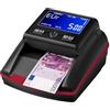 Stanew Rilevatore Banconote False e Conta 2 in 1, STANEW con Batteria Ricaricabile per il Contatore di Rilevatore di banconote false professionali, design nero e rosso