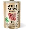 Wild Farm Pate Lamb 400g cibo per cani senza glutine