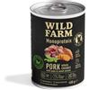 Wild Farm Monoprotein Pork 400g Cibo ipoallergenico per cani.