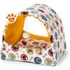 Leopet Cat Cuccia a Forma di Tenda (38x40x45 cm) - Confezione Da 1 Pezzo