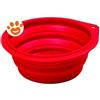 Leopet Dog Ciotola da Viaggio in Silicone (250 ml) - Confezione Da 1 Pezzo