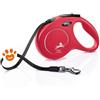 Flexi Classic Fettuccia M (5 mt) - Rosso