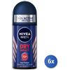 Nivea 6x Bundle Nivea Men Dry Impact Roll-On 50 Ml