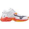 Mizuno Wave Lightning Z8 Mid White/FieryCoral2/Citrus