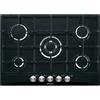 Glem Gas GT755BK Piano Cottura Da Incasso 5 Fornelli Nero"