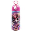 SEVEN Borraccia termica Yogli 304 SJ Gang Gatto ROSA 460ml, acciaio inox, senza BPA