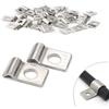 Lonely high heels 30 Pezzi Collari per Tubi 2mm Fermacavo Unico Foro in Acciaio Inox V2A Supporti a U Morsetti per Tubi Collari Heavy Duty Fissaggi per Cavi Ø 2-3mm Tubazioni per Acqua Tubi PVC Installazione