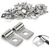 Lonely high heels 30 Pezzi Collari per Tubi 5mm Fermacavo Unico Foro in Acciaio Inox V2A Supporti a U Morsetti per Tubi Collari Heavy Duty Fissaggi per Cavi Ø 5-6mm Tubazioni per Acqua Tubi PVC Installazione