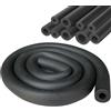 RHBHY Tubo Isolante Del Condizionatore 6 mm Isolamento Tubi Pipe Insulation Impermeabile e Altamente Elastico Utilizzato nei Condizionatori Canalizzati 1.8 m (Nero, 6mm)