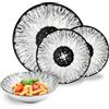 Avilia - Set Piatti Moderni 18 Pezzi in Porcellana con Decoro Corolla Nero, Servizio Elegante per 6 Persone