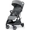 Inglesina Now - Passeggino Ultraleggero Compatto Pieghevole 0 - 4 Anni 0 -22 Kg completo di Cappotta, Cestino Porta Oggetti e Corrimano colore Snap Grey