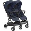 Inglesina Twin Sketch - Passeggino Gemellare Leggero Compatto Pieghevole da 0+M fino a 15 Kg colore Navy