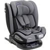 CHICCO Seggiolino Auto 0-36 Kg Isofix / 0M - 12 Anni / 40-150 cm / Gruppo 0+/1/2/3 Girevole a 360° Reclinabile colore Grigio Nero - Unico Evo i-Size