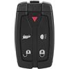 Suuonee Astuccio Portachiavi con Telecomando per Auto, Astuccio Portachiavi con Telecomando per 4 Pulsanti ABS per 2, Nero