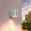 Ledvion - Lampada da Parete, 220-240V, IP54, 35W, Acciaio Inox, Senza Lampadina GU10, Lampada LED, Applique da Parete, Interno, Esterno, Dimmerabile