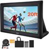 VEVOR Schermo Cinematografico Gonfiabile 5130 x 1850 x 3300 mm Schermo Gonfiabile per Proiezione Lavabile in 600D con Borsa Portatile, Proiettore Cinematografico 16:9, per Esterni, Feste a Tema