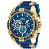 Invicta Bolt - Orologio da Uomo in Acciaio Inossidabile con Movimento al Quarzo - 52 mm, Oro/Blu