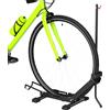 SPORTNOW Rastrelliera per Bici Regolabile con Tubo di Supporto, in Acciaio e Plastica, 75x41x71-81 cm, Nero | Aosom Italy