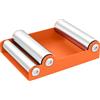 HOMCOM Cavalletto per Moto con Sostegno Antiscivolo e 3 Rulli, in Acciaio e Alluminio, 15x11.5x4 cm, Arancione | Aosom Italy