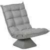 HOMCOM Poltrona da pavimento paresseux poltrona relax poltrona lounge design capitonné inclinazione schienale regolabile girevole 360°