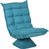 HOMCOM Poltrona da pavimento poltrona relax poltrona lounge design imbottita inclinazione schienale regolabile girevole 360°