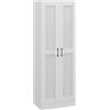 HOMCOM Armadio 2 ante mobile da salotto con 4 ripiani, stile contemporaneo, 60L x 36,5l x 175H