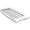 GIMI Telepack 100 Stendibiancheria da Parete, Stendino Telescopico, Salvaspazio, Spazio di Stenditura 7 m, in Resina e Alluminio, 100 x 38 x 6 cm, Bianco