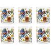 Excelsa Calavera Set 6 Bicchieri, Vetro, Capacità 250 Ml.