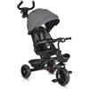 MONi Triciclo 2 in 1 Passeggino 12 Mesi - 25 Kg Seduta reversibile Grey - Summer