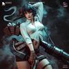 Bulkamancer Lady Devil May Cry modello in resina Figurino da assemblare e dipingere FAN ART