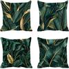 Jiaxaong Cuscini da Esterno Impermeabili 40x40 Set da 4 Oliva Federe Cuscini Resistente Lino Quadrati Oro Fadera Cuscino Divano Decorativi con Cerniera Invisibile per Salotto Letto Balcone Arredo X-540